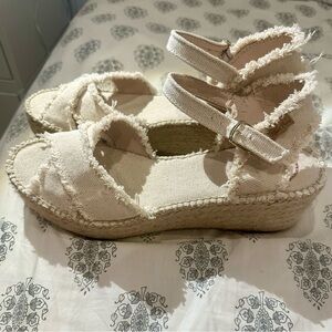 Elegant Cream Espadrilles for Women Never worn in original box